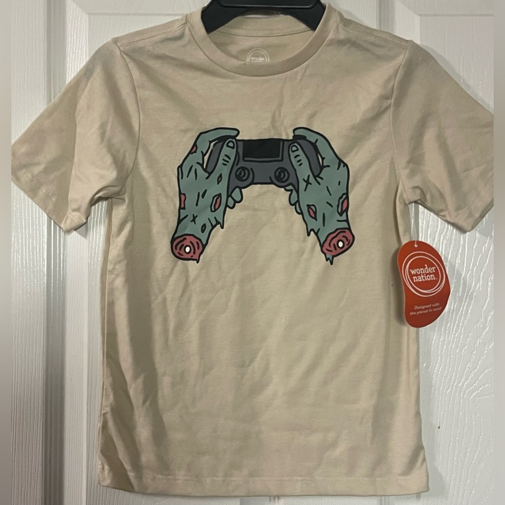 🔴‎ 3/$12 Wonder Nation Boys Halloween Zombie Graphic Tee! NWT! Size Small.